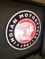 Preview: Indian Motorcycle Logo Led Leuchtschild Wandleuchte! (rund)